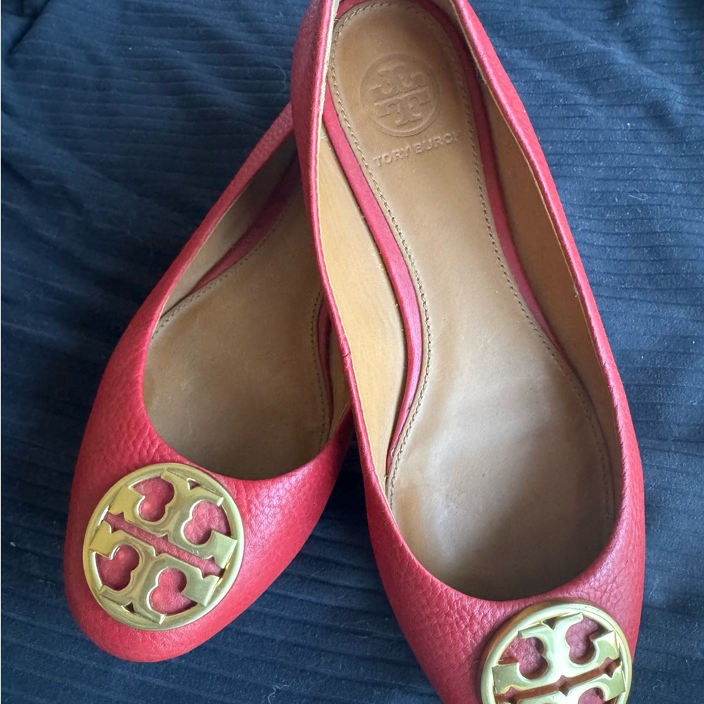 Tory Burch Women's Red Ballet Flats